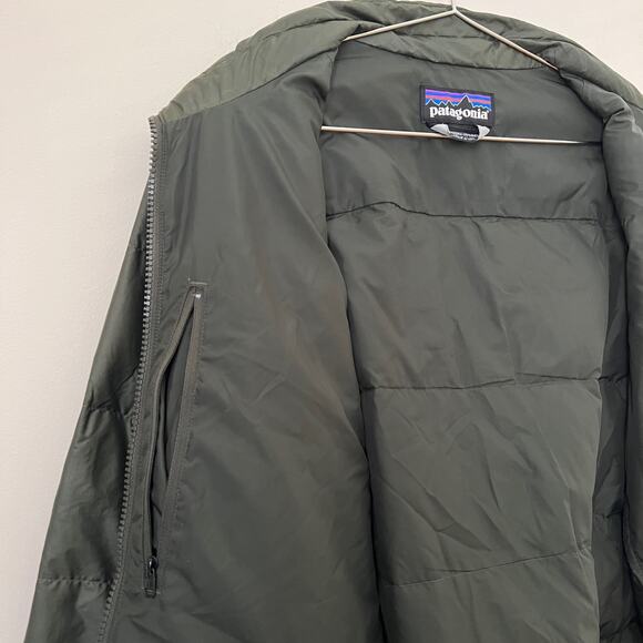 Patagonia Men's Green Lightweight Full Zip Puffer Jacket Size M - Picture 6 of 12